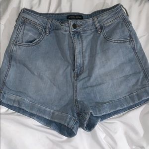 High waisted shorts